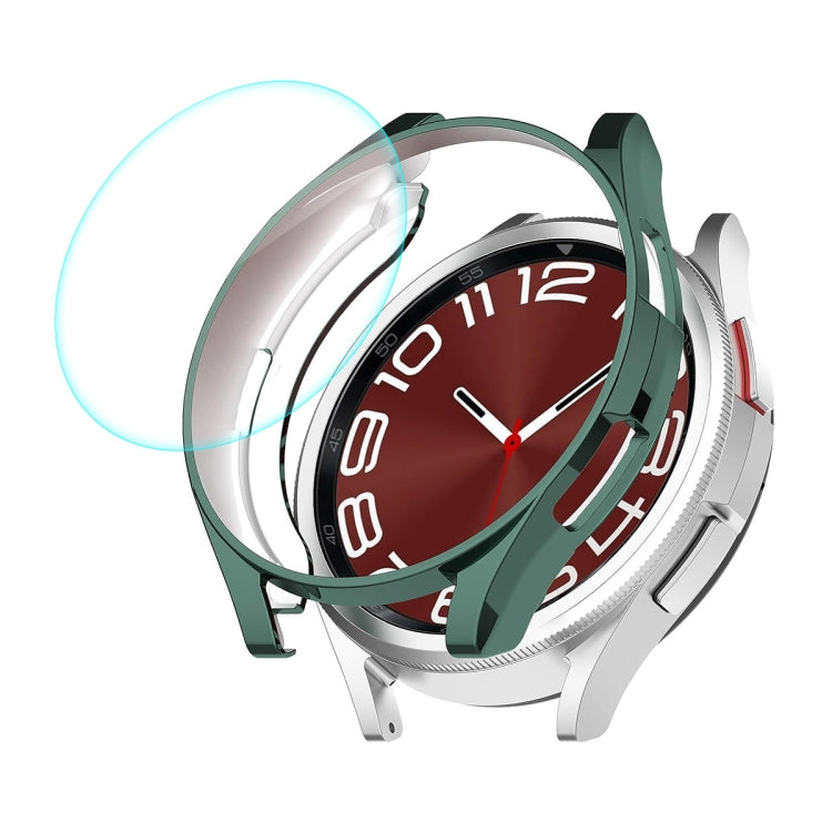 Custodia morbida in TPU elettrolitico ENKAY Hat-Prince + protezione schermo in vetro 9H da 0,2 mm, For Samsung Galaxy Watch6 Classic 47mm, For Samsung Galaxy Watch6 Classic 43mm