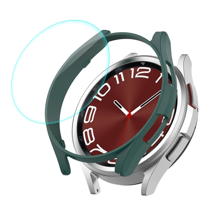 Custodia rigida per PC ENKAY Hat-Prince elettroplaccata + protezione schermo in vetro 9H da 0,2 mm, For Samsung Galaxy Watch6 Classic 47mm, For Samsung Galaxy Watch6 44mm, For Samsung Galaxy Watch6 40mm