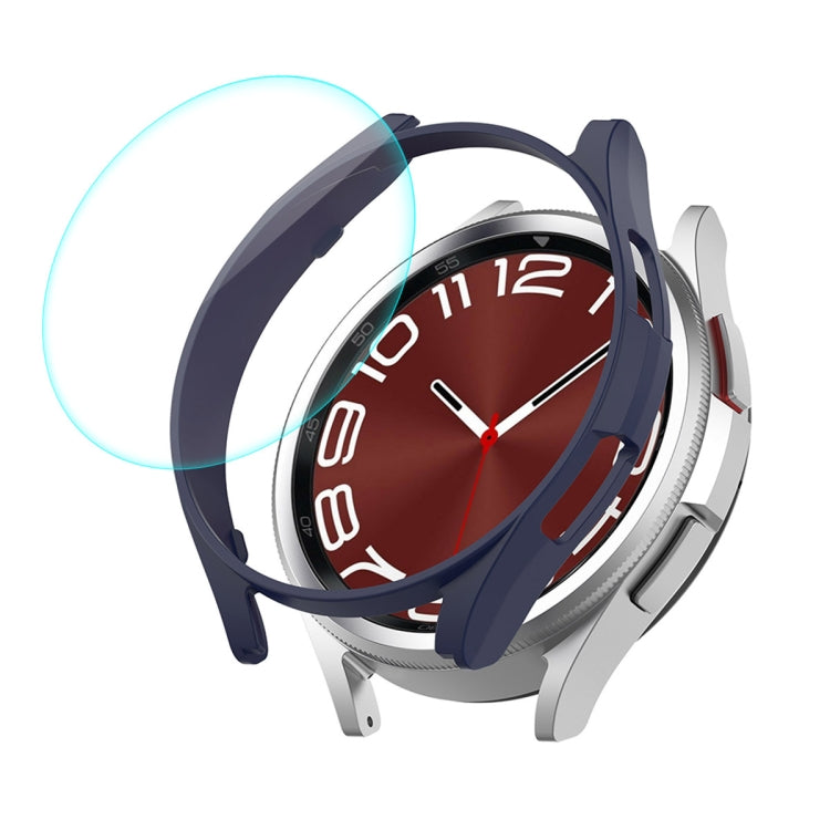 Custodia rigida per PC ENKAY Hat-Prince elettroplaccata + protezione schermo in vetro 9H da 0,2 mm, For Samsung Galaxy Watch6 Classic 47mm, For Samsung Galaxy Watch6 44mm, For Samsung Galaxy Watch6 40mm
