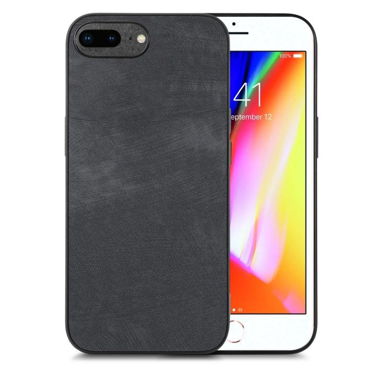 Custodia per telefono con cover posteriore in pelle vintage per PC, For iPhone 7 Plus / 8 Plus, For iPhone 6 Plus / 6s Plus, For iPhone 6 / 6s