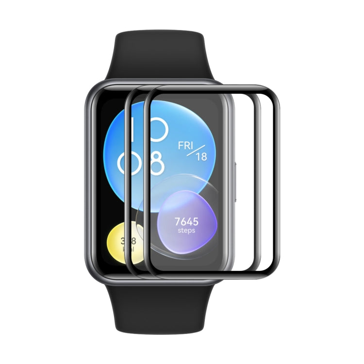 2 pezzi ENKAY 3D con bordo morbido per PC a copertura totale + pellicola protettiva per schermo PMMA HD, For Huawei Watch Fit 5 Pro, For Huawei Band 11 Pro, For Huawei Band 11, For Huawei Watch GT 6 46mm, For Huawei Watch GT 6 41mm                     ...