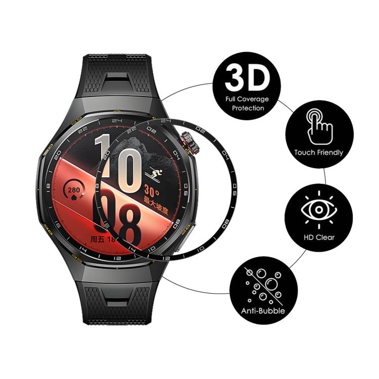 2 pezzi ENKAY 3D con bordo morbido per PC a copertura totale + pellicola protettiva per schermo PMMA HD, For Huawei Watch Fit 5 Pro, For Huawei Band 11 Pro, For Huawei Band 11, For Huawei Watch GT 6 46mm, For Huawei Watch GT 6 41mm                     ...