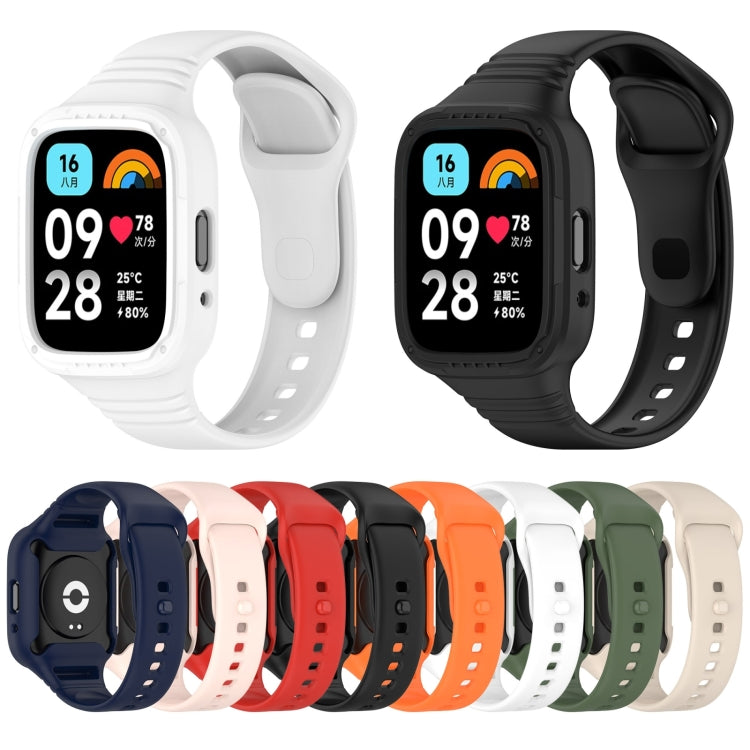 Cinturino per orologio in silicone completamente chiuso integrato, For Redmi Watch 3 Active, For Redmi Watch 3 Lite