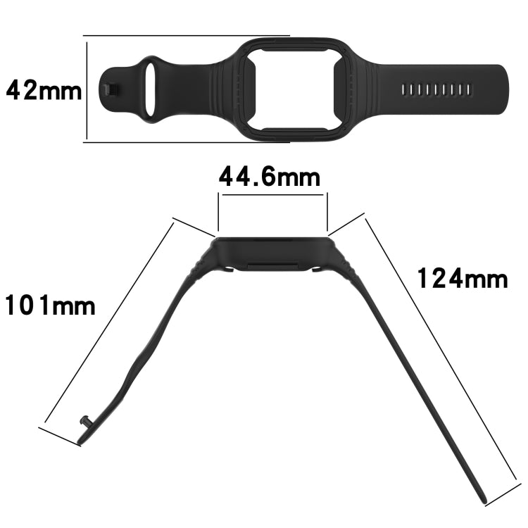 Cinturino per orologio in silicone completamente chiuso integrato, For Redmi Watch 3 Active, For Redmi Watch 3 Lite