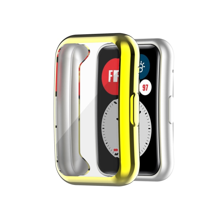 Custodia protettiva per orologio galvanica in TPU, For Huawei Watch Fit New, For Huawei Watch Fit, For Huawei Watch Fit Special Edition
