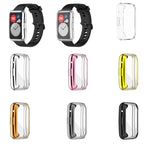 Custodia protettiva per orologio galvanica in TPU, For Huawei Watch Fit New, For Huawei Watch Fit, For Huawei Watch Fit Special Edition