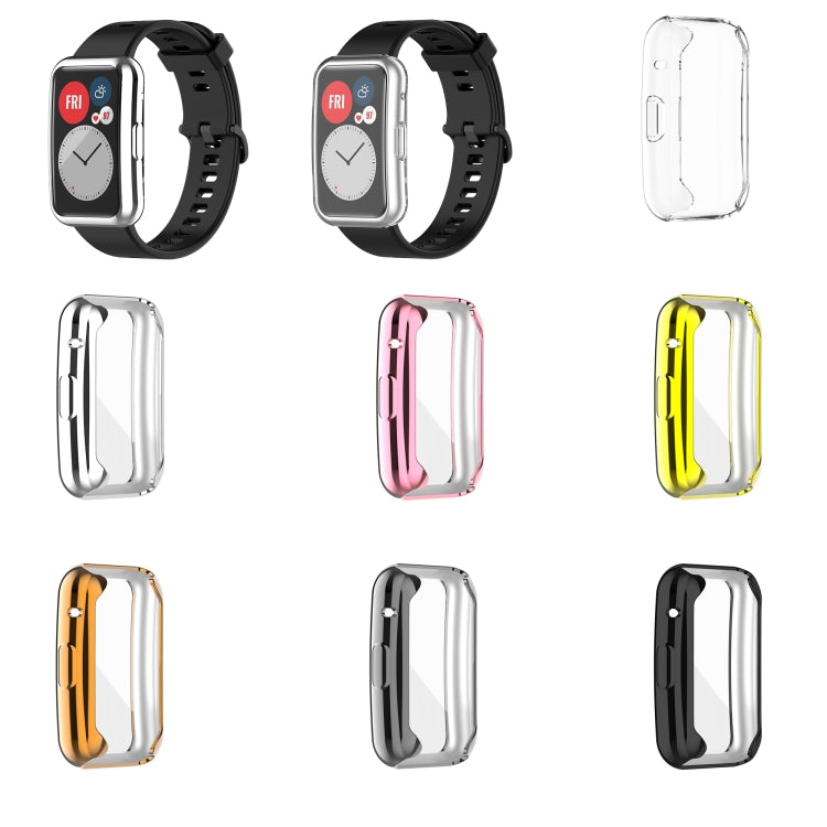 Custodia protettiva per orologio galvanica in TPU, For Huawei Watch Fit New, For Huawei Watch Fit, For Huawei Watch Fit Special Edition