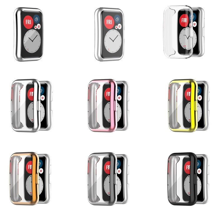 Custodia protettiva per orologio galvanica in TPU, For Huawei Watch Fit New, For Huawei Watch Fit, For Huawei Watch Fit Special Edition