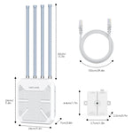 WAVLINK WN573HX1 WiFi 6 AX1800 IP67 Router WiFi wireless dual band da esterno impermeabili, US Plug, EU Plug, UK Plug, AU Plug
