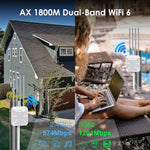 WAVLINK WN573HX1 WiFi 6 AX1800 IP67 Router WiFi wireless dual band da esterno impermeabili, US Plug, EU Plug, UK Plug, AU Plug