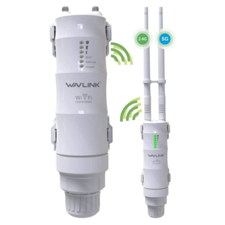 WAVLINK WN570HA1 Estensore router Wi-Fi per esterni resistente alle intemperie 2,4+5GHz 600Mbps, US Plug, EU Plug, UK Plug, AU Plug