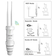 WAVLINK WN570HA1 Estensore router Wi-Fi per esterni resistente alle intemperie 2,4+5GHz 600Mbps, US Plug, EU Plug, UK Plug, AU Plug