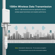 WAVLINK WN570HP2 Ripetitore AP wireless extender WiFi da 300 Mps resistente alle intemperie per esterni, US Plug, EU Plug, UK Plug, AU Plug