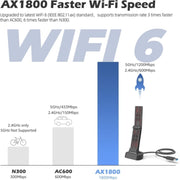 WAVLINK WN690X1 Per PC AX1800 WiFi 6 Adattatore Wireless-AX USB3.0 Adattatore di rete Dual Band, WN690X1