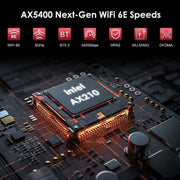 WAVLINK WN675X3-PCIE Adattatore wireless Tri-band 5400Mbps WiFi 6E PCIe BT 5.3 Scheda di rete, WN675X3-PCIE