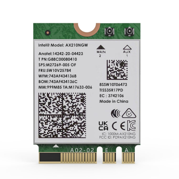 WAVLINK WN675X3M Modulo scheda di rete Wi-Fi 6E tri-band Adattatore di rete BT 5.2 5400Mbps, WN675X3M