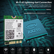 WAVLINK WN675X3M Modulo scheda di rete Wi-Fi 6E tri-band Adattatore di rete BT 5.2 5400Mbps, WN675X3M
