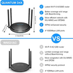 WAVLINK WN531MX3 Copertura più ampia AX3000 WiFi 6 Router wireless Ripetitore wireless dual band, US Plug, UK Plug, EU Plug, AU Plug