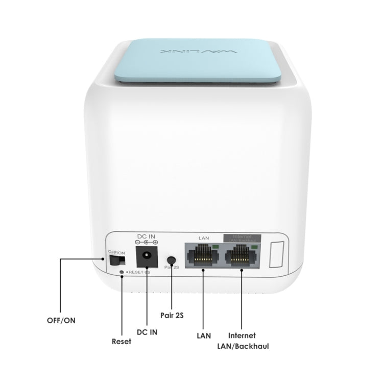 WAVLINK WN535M1 Router wireless WiFi 11AC AC1200 Estensore di segnale ripetitore wireless mesh, US Plug, UK Plug, EU Plug, AU Plug