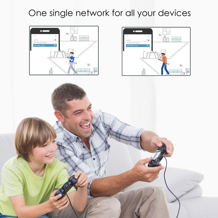 WAVLINK WN551K3 3 pz AC3000 Ripetitore Wireless WiFi Antenna Integrata Tri-Band Mesh Router Wireless, US Plug, UK Plug, EU Plug, AU Plug