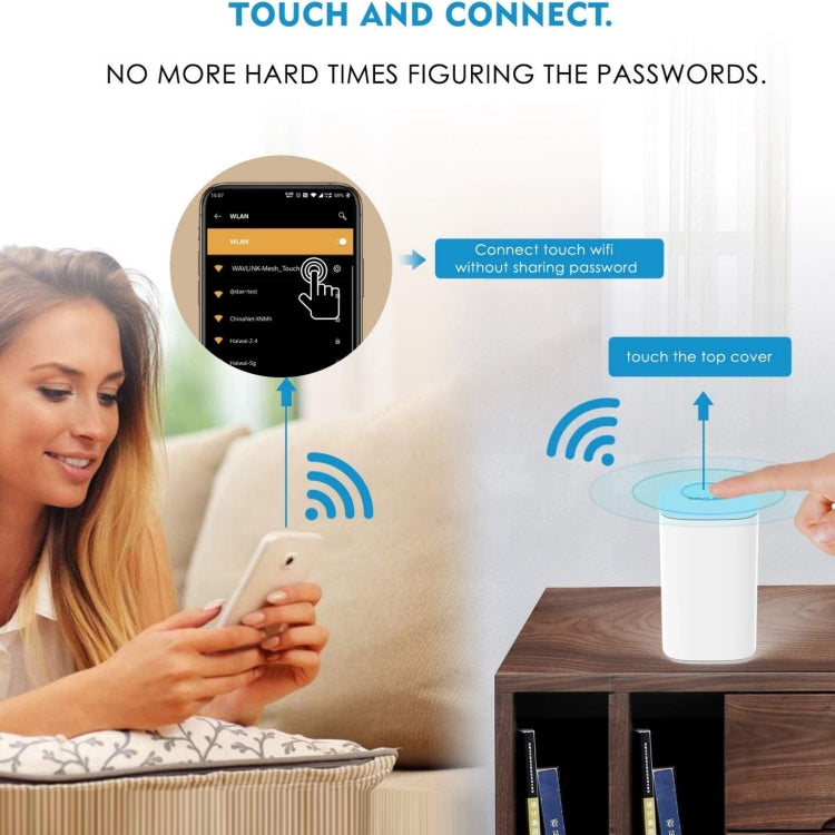 WAVLINK WN551K3 3 pz AC3000 Ripetitore Wireless WiFi Antenna Integrata Tri-Band Mesh Router Wireless, US Plug, UK Plug, EU Plug, AU Plug