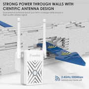 WAVLINK WN578W2 Per Home Office N300 Ripetitore di segnale AP wireless WiFi, US Plug, EU Plug, UK Plug, AU Plug