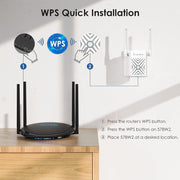 WAVLINK WN578W2 Per Home Office N300 Ripetitore di segnale AP wireless WiFi, US Plug, EU Plug, UK Plug, AU Plug