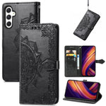 Custodia per telefono in pelle goffrata Mandala Flower, For Samsung Galaxy S24+ 5G, For Samsung Galaxy S24 5G, For Samsung Galaxy A25 5G