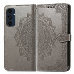 Custodia per telefono in pelle goffrata Mandala Flower, For Samsung Galaxy S25 Ultra 5G, For Samsung Galaxy C55, For Samsung Galaxy M55, For Samsung Galaxy S24 Ultra 5G