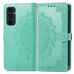 Custodia per telefono in pelle goffrata Mandala Flower, For Samsung Galaxy S25 Ultra 5G, For Samsung Galaxy C55, For Samsung Galaxy M55, For Samsung Galaxy S24 Ultra 5G
