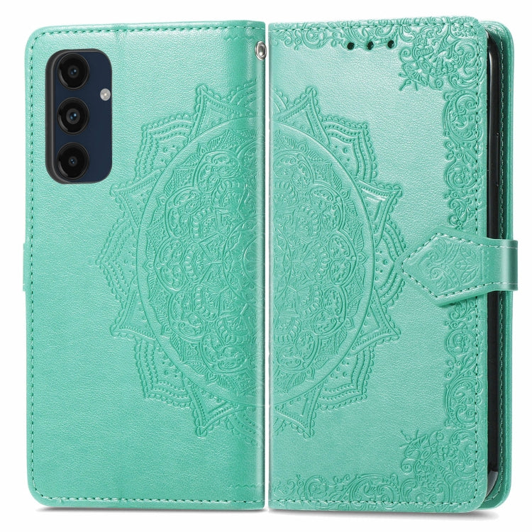 Custodia per telefono in pelle goffrata Mandala Flower, For Samsung Galaxy S25 Ultra 5G, For Samsung Galaxy C55, For Samsung Galaxy M55, For Samsung Galaxy S24 Ultra 5G