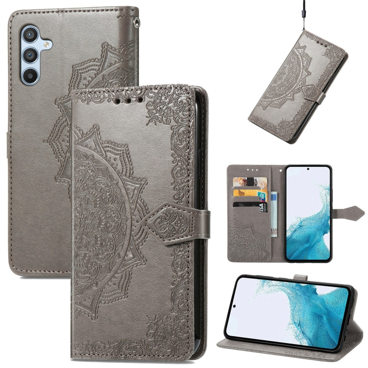 Custodia per telefono in pelle goffrata Mandala Flower, For Samsung Galaxy A26, For Samsung Galaxy A36 5G, For Samsung Galaxy S25 5G, For Samsung Galaxy S25+ 5G