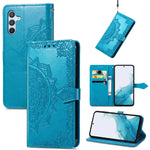 Custodia per telefono in pelle goffrata Mandala Flower, For Samsung Galaxy A26, For Samsung Galaxy A36 5G, For Samsung Galaxy S25 5G, For Samsung Galaxy S25+ 5G