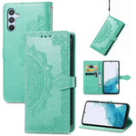 Custodia per telefono in pelle goffrata Mandala Flower, For Samsung Galaxy A26, For Samsung Galaxy A36 5G, For Samsung Galaxy S25 5G, For Samsung Galaxy S25+ 5G