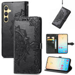 Custodia per telefono in pelle goffrata Mandala Flower, For Samsung Galaxy A26, For Samsung Galaxy A36 5G, For Samsung Galaxy S25 5G, For Samsung Galaxy S25+ 5G