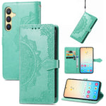 Custodia per telefono in pelle goffrata Mandala Flower, For Samsung Galaxy A26, For Samsung Galaxy A36 5G, For Samsung Galaxy S25 5G, For Samsung Galaxy S25+ 5G