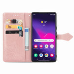 Custodia per telefono in pelle goffrata Mandala Flower, For Samsung Galaxy S25 Ultra 5G, For Samsung Galaxy C55, For Samsung Galaxy M55, For Samsung Galaxy S24 Ultra 5G