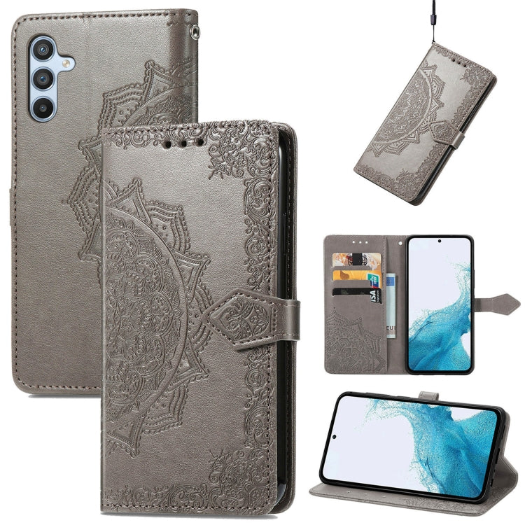 Custodia per telefono in pelle goffrata Mandala Flower, For Samsung Galaxy A57 5G, For Samsung Galaxy A37 5G, For Samsung Galaxy S25 Edge 5G, For Samsung Galaxy A56 5G