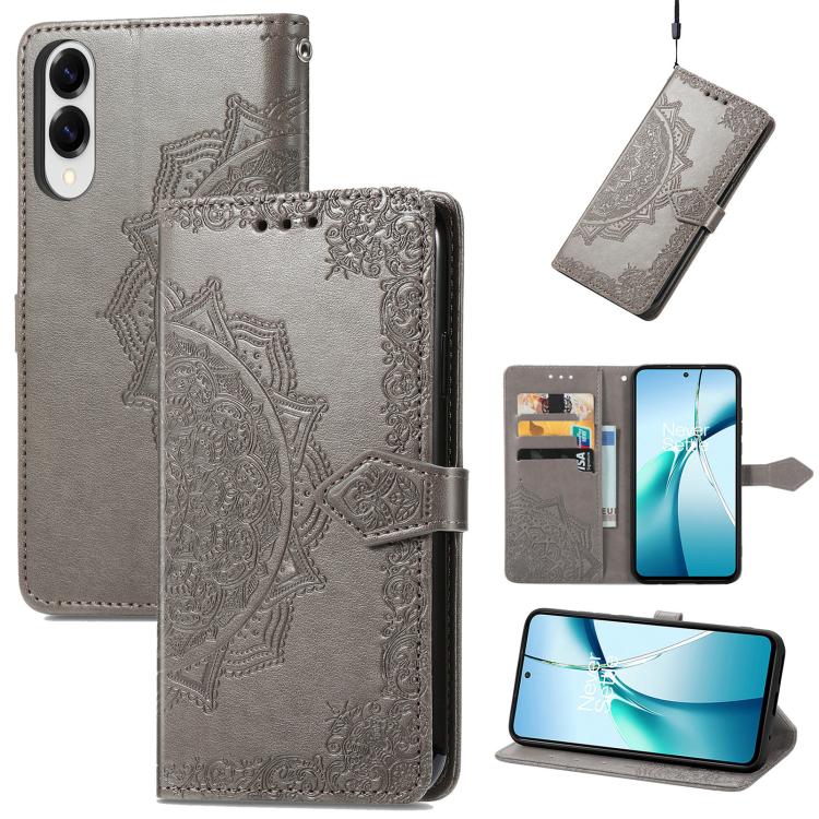 Custodia per telefono in pelle goffrata Mandala Flower, For Samsung Galaxy A57 5G, For Samsung Galaxy A37 5G, For Samsung Galaxy S25 Edge 5G, For Samsung Galaxy A56 5G
