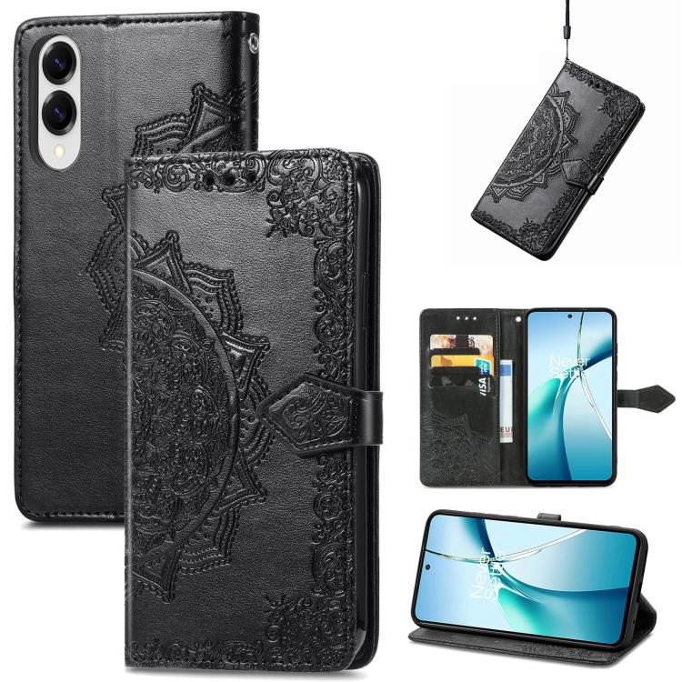 Custodia per telefono in pelle goffrata Mandala Flower, For Samsung Galaxy A57 5G, For Samsung Galaxy A37 5G, For Samsung Galaxy S25 Edge 5G, For Samsung Galaxy A56 5G