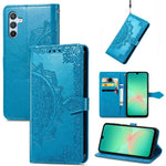 Custodia per telefono in pelle goffrata Mandala Flower, For Samsung Galaxy A26, For Samsung Galaxy A36 5G, For Samsung Galaxy S25 5G, For Samsung Galaxy S25+ 5G