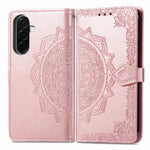 Custodia per telefono in pelle goffrata Mandala Flower, For Samsung Galaxy A57 5G, For Samsung Galaxy A37 5G, For Samsung Galaxy S25 Edge 5G, For Samsung Galaxy A56 5G