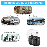 TE-005 Caricatore rapido per telefono cellulare con interfaccia USB3.0 QC3.0 18W 3A, presa americana, US Plug