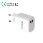 Caricatore rapido USB 3.0 QC3.0 18W con presa europea