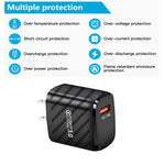 Caricabatterie rapido USB QC3.0 18W con cavo Micro USB 1m