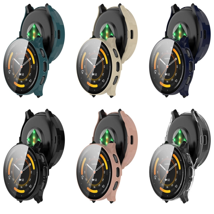 Custodia protettiva per orologio integrata in PC + pellicola temperata, For Garmin Venu 3