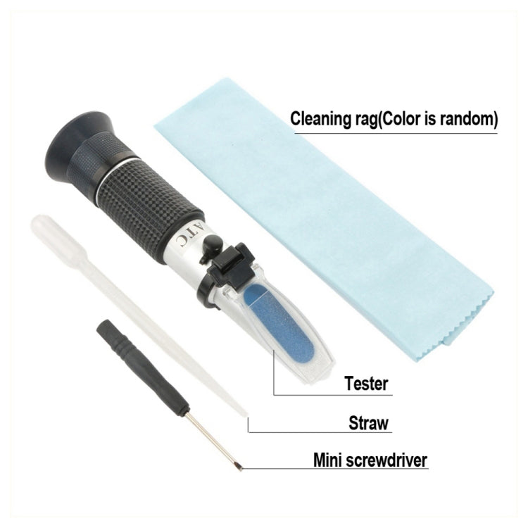 Alcohol Refractometer Sugar Grape Wine Concentration 0~25% Alcohol 0~40% Brix Tester ATC Meter Portable Instrument RZ121