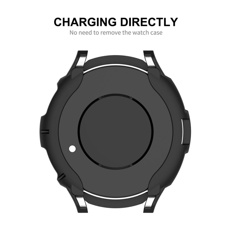 ENKAY Hat-Prince 2 in 1 Custodia per orologio in TPU Armor + Proteggi schermo in vetro temperato da 0,2 mm 9H, For Samsung Galaxy Watch6 Classic 47mm, For Samsung Galaxy Watch6 Classic 43mm