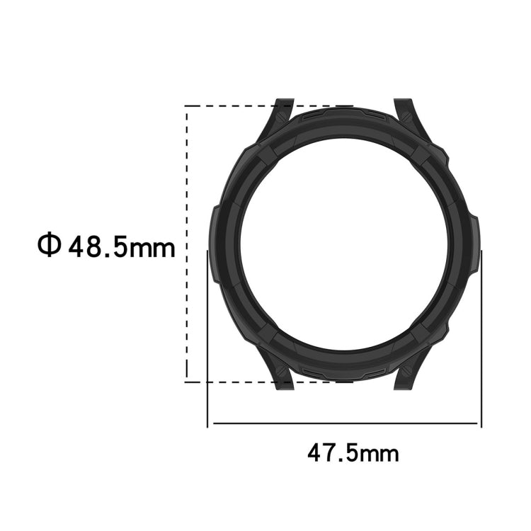ENKAY Hat-Prince 2 in 1 Custodia per orologio in TPU Armor + Proteggi schermo in vetro temperato da 0,2 mm 9H, For Samsung Galaxy Watch6 Classic 47mm, For Samsung Galaxy Watch6 Classic 43mm