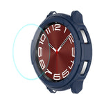 ENKAY Hat-Prince 2 in 1 Custodia per orologio in TPU Armor + Proteggi schermo in vetro temperato da 0,2 mm 9H, For Samsung Galaxy Watch6 Classic 47mm, For Samsung Galaxy Watch6 Classic 43mm